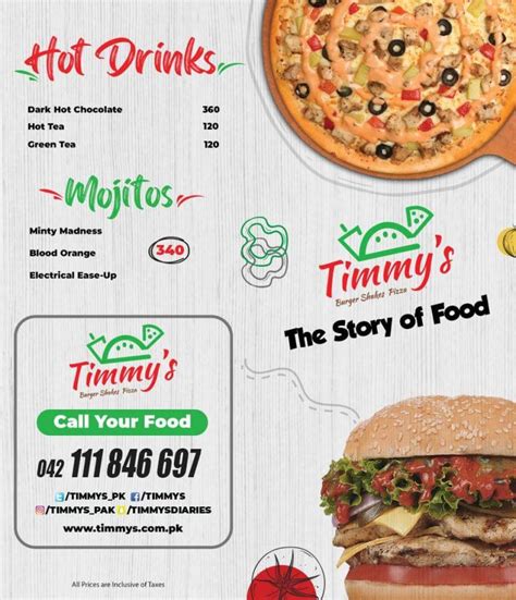 timmy's contact number|Timmy's Lahore [Menu, Price, Number, Location].